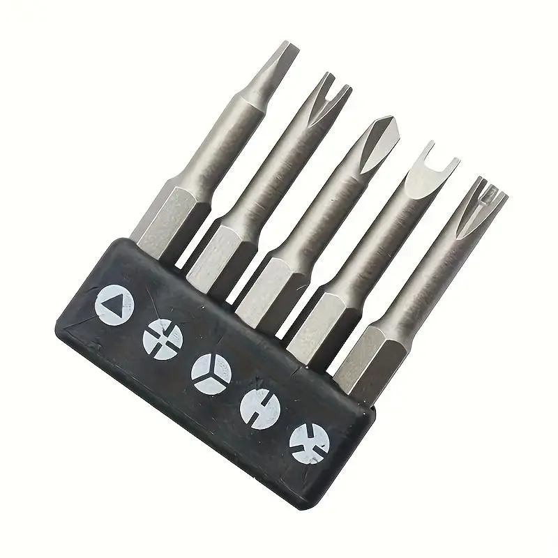 5pcs Special Shaped Screwdriver Set U-shaped Y-Type Triangle Inner Phillips Three Points Screwdriver Bit Tool