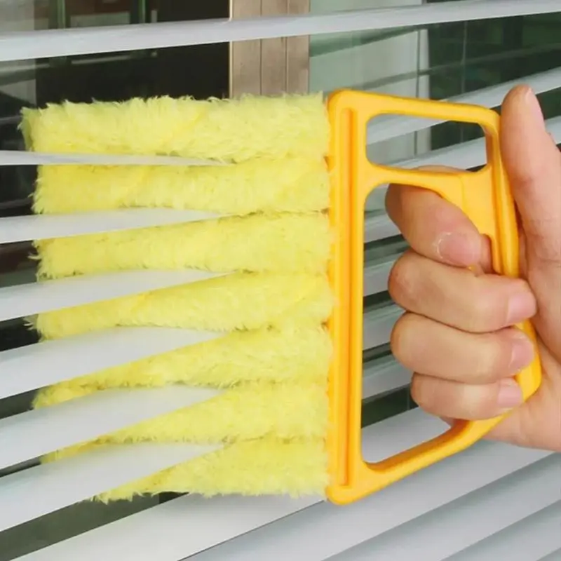 Window Blind Cleaning Brush, 1 Count Handheld Blind Cleaner Duster, Car Air Vent Cleaning Brush, Household Home Cleaning Tool with Handle