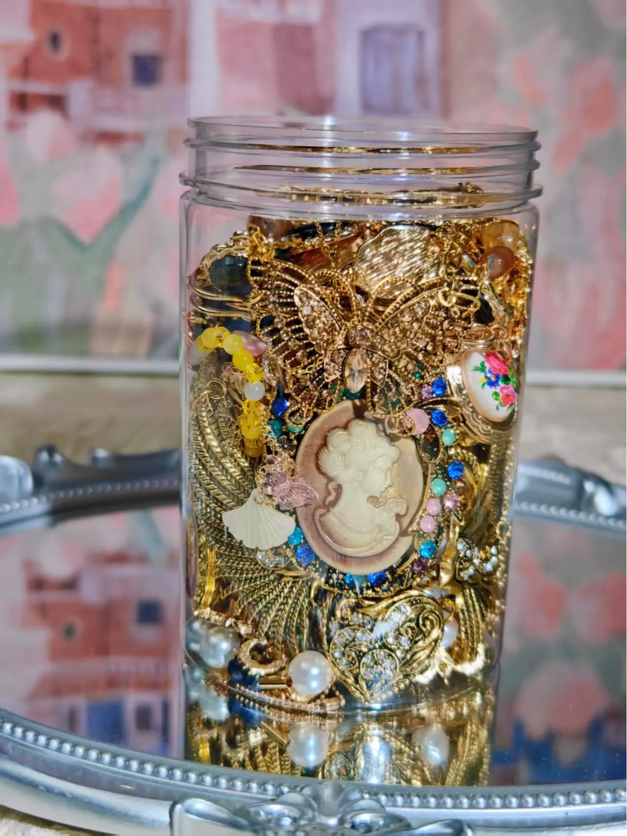 Golden Muse themed | MIYA Jewelry Jar | Handcrafted Theme Collection | Brand New & Unused | Fixed Design | Creator Favorite