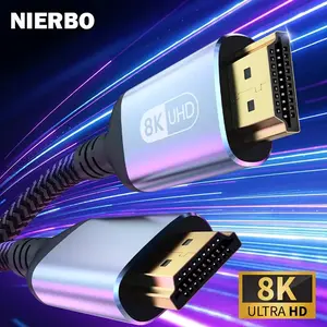 HDMI 2.1 Cable HDMI Cord 8K 60Hz 4K 120Hz 48Gbps EARC ARC HDCP Ultra High Speed HDR for HD TV Laptop Projector PS4 PS5
