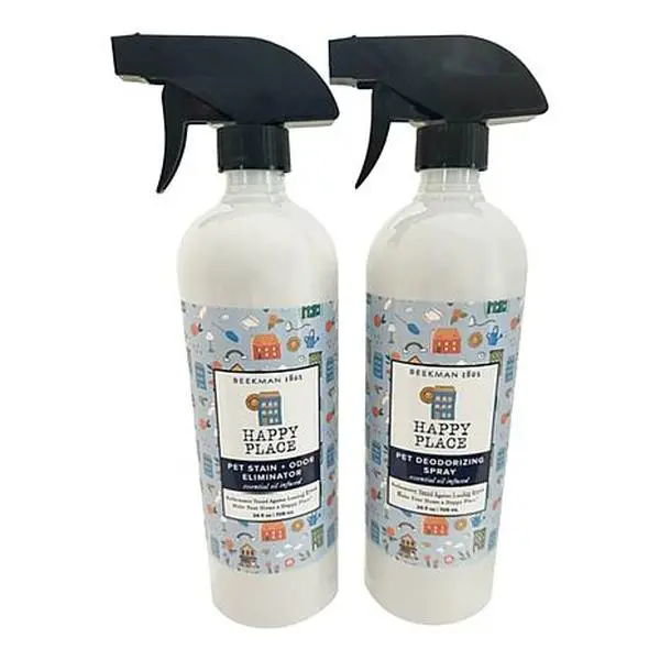 Beekman 1802 Happy Place 2pc Pet Deodorize Spray & Pet Stain & Odor Eliminator Set
