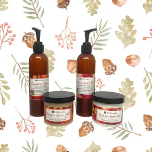 2 Pack Set of Body Butter and Hand & Body Wash | HalalEveryday | Baked Apple Pie | Pumpkin Spice Latte | FALL EXCLUSIVE
