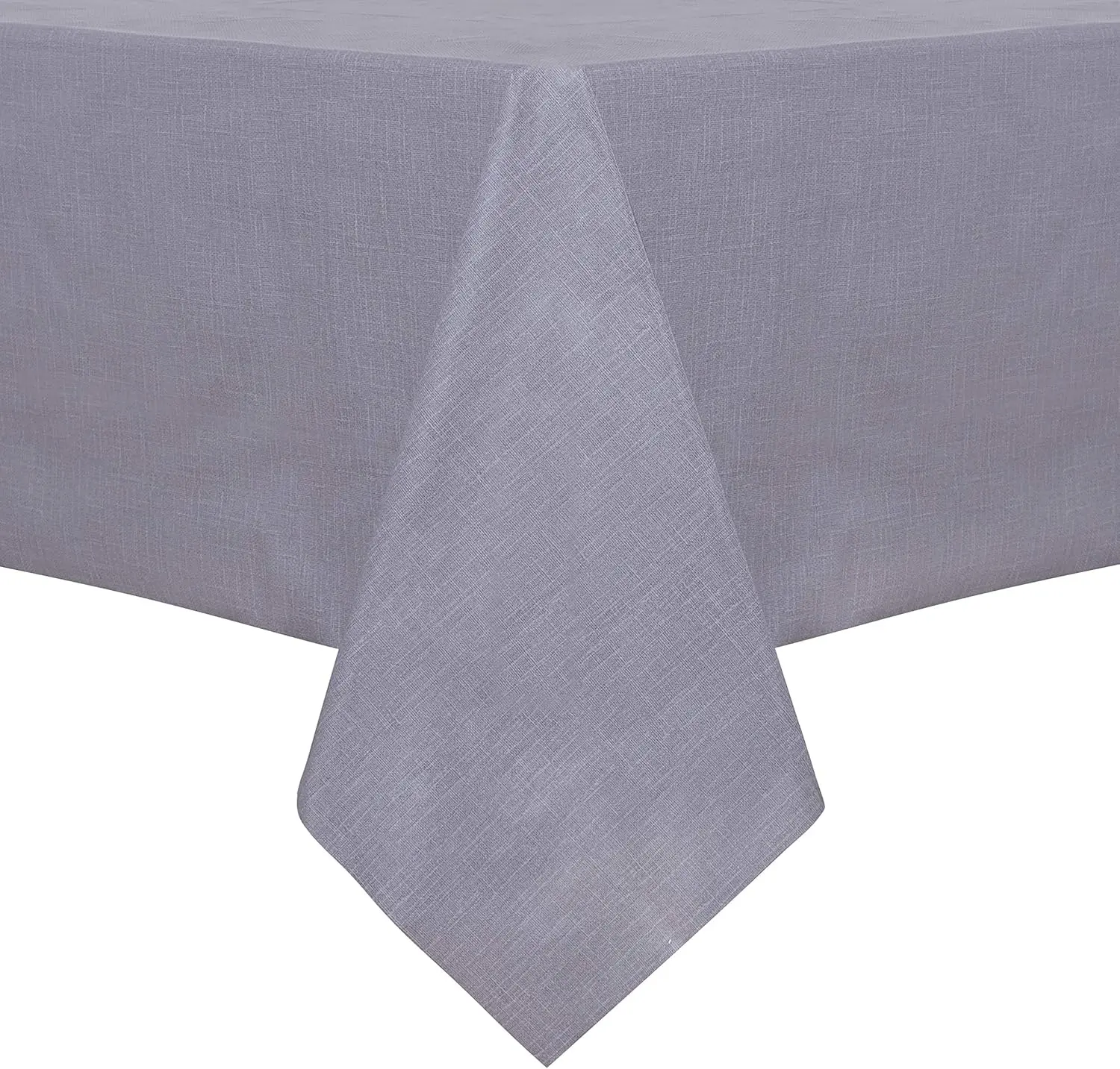 100% Waterproof Rectangle PVC Tablecloth - 54 x 78 Inch - Oil Proof Spill Proof Vinyl Table Cloth, Wipe Clean Table Cover for Dining Tables, Buffet Parties and Camping, Grey