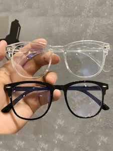 2 Pairs Unisex Small Frame Blue Light Blocking Glasses, Casual Square Frame, Ideal for Work & Daily Wear, Reading Glasses