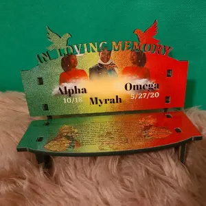 Table Top Memorial Benche Handmade