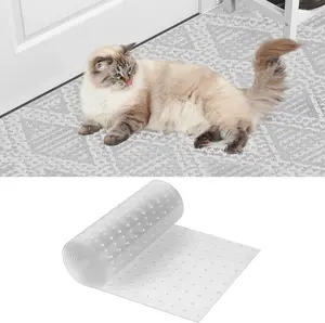 Carpet Protector for Pets - 63in*15.7in Plastic Office Chair Mat for Carpet Floor for Rolling Chair Mat Protector Carpeted Floors Mats, Heavy Duty Office Desk Chair Mat for carpet Floors (Easy to Cut)