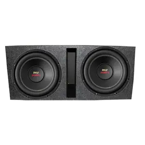 Pyle PLPW12D 12" 3200W 4-Ohm DVC Car Subwoofer Sub and Dual Ported Enclosure Pyle PLPW12D 12" 3200W 4-Ohm DVC Car Subwoofer Sub and Dual Ported Enclosure