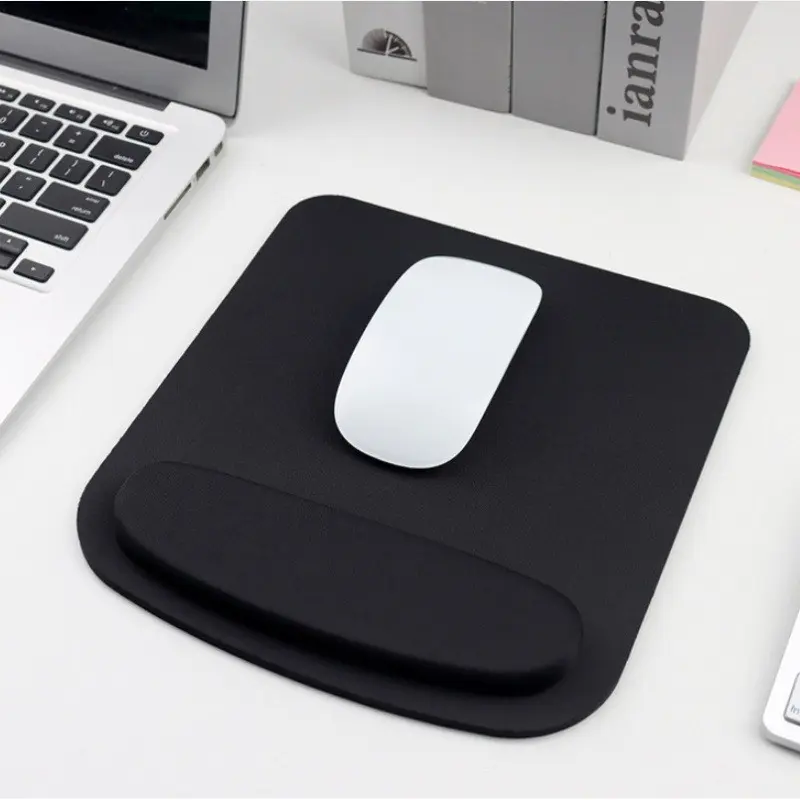 Office Mouse Pad with Hand Rest, Thickened Cushion, Anti-Slip Bottom for Workplace Mouse Stability, Mouse Pads