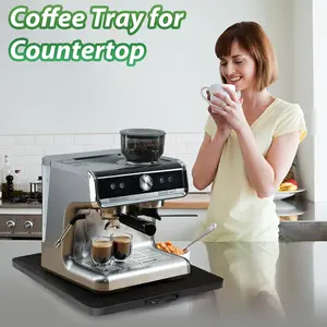 Appliance Slider, Sliding Tray for Coffee Maker, Coffee Pot Slider for Countertop, 360° Rolling Tray Appliance Slider for Kitchen Appliances