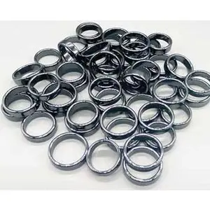 Flat Hematite Rings (Set Of 50)