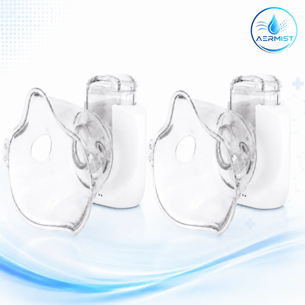 Portable Ultrasonic Nebulizer, Rechargeable Mesh Nebulizer with Adult & Child Masks and Mouthpiece, Compact USB Nebulizer for Home and Travel