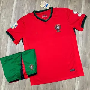 Portugal 2024 Home Football Kit – National Team Jersey – Breathable Polyester Fabric – Authentic Match Fit
