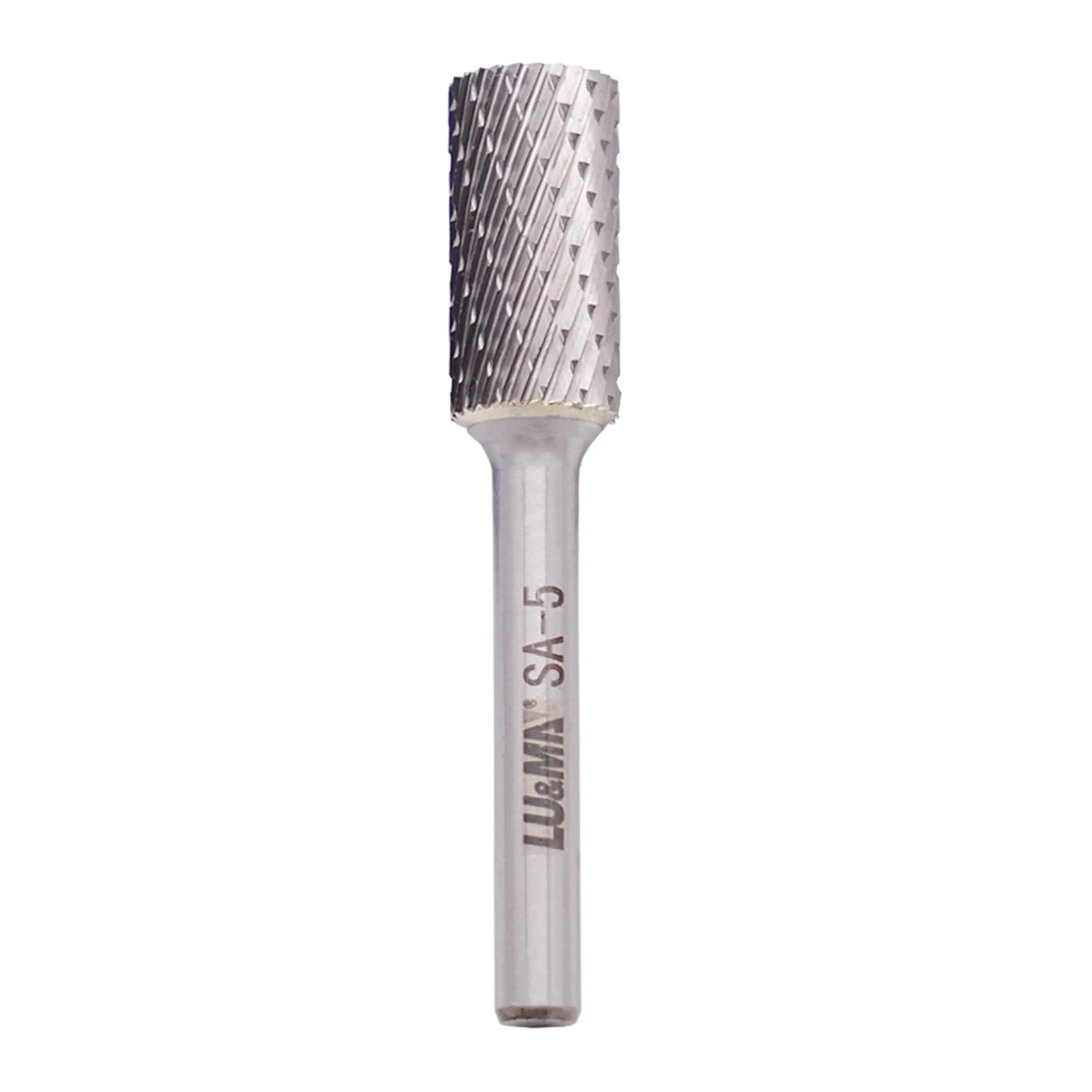 SA-5 Tungsten Carbide Burr Cylinder Shape Double Cut Rotary Burr File(1/2” cutter Dia X 1”Cutter Length) with 1/4'' Shank dia By LU&MN Welds Industrial Shop