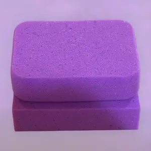 Grout Purple Sponge Duo Pair Square and Rounded for Multi Use Cleaning Tools dimension 7 length,5 wide 2 inches thick