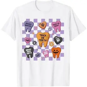 Halloween Dentist Spooky Teeth Dental Halloween T-Shirt Sweatshirt, Hoodie, Comfort Colors