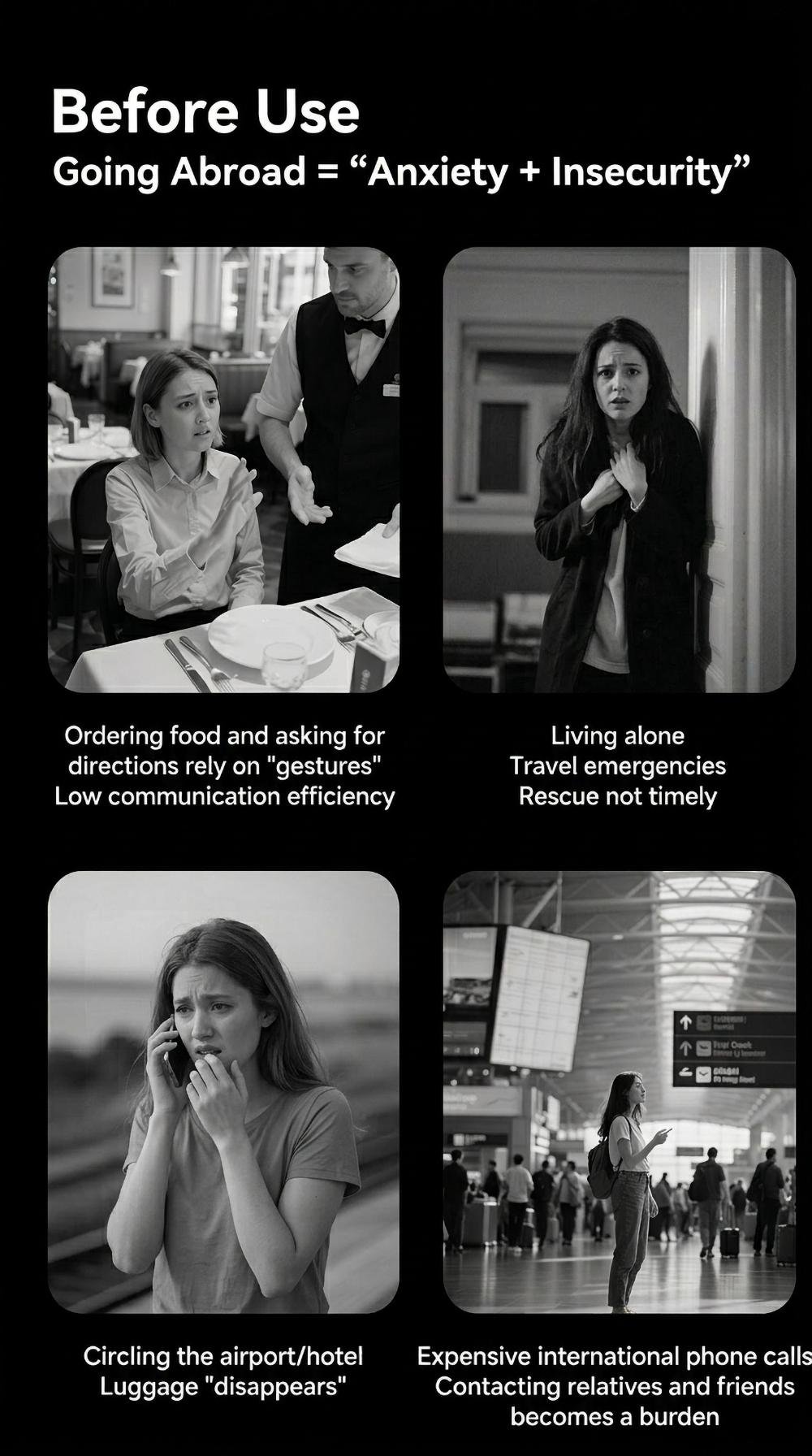 HYUNDAI VA18 8-in-1 Smart AI Translator Speaker, Support Translation, SOS Emergency Assistance, Global Intercom, Anti-Lost Alert, AI Assistant, Radar Detection & Vibration Alert, Portable Audio Device for Travel, Compatible with Android & iOS