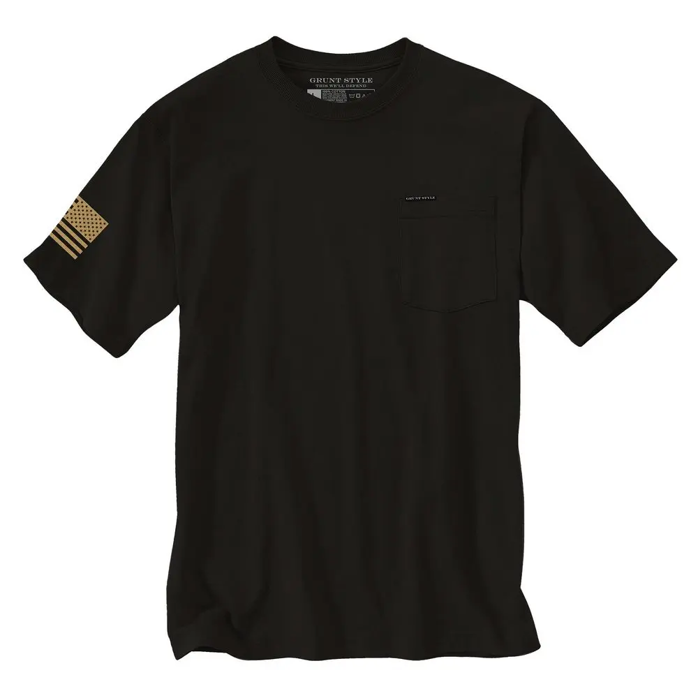 Basic Heavyweight Pocket T-Shirt - Black