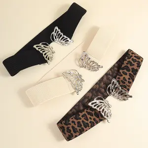Butterfly Alloy Buckle Elastic Belt Butterfly Alloy Buckle Elastic Belt