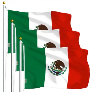 one PACK of 3' x 5' ft Polyester Mexican Flag MEXICO High Quality