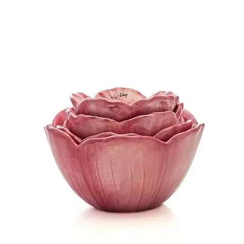 10 Strawberry Street Peony Measuring Cups - Set of 4