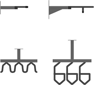 Pew Rack Wall Mount, Gear Rack - Heavy Duty Steel, 3-Slot