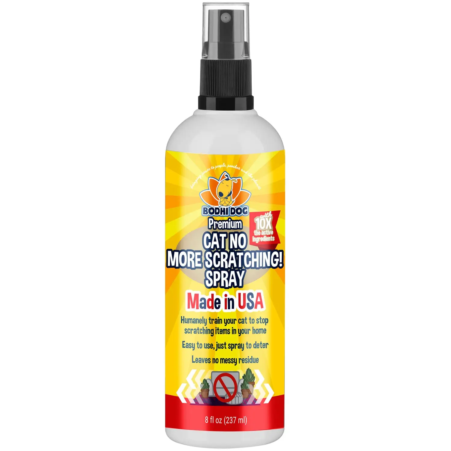 Bodhi Dog Cat No More Scratching! Spray - Safe Training Cat Scratch Spray with Essential Oils - Made in USA - 8 fl oz (237 mL)