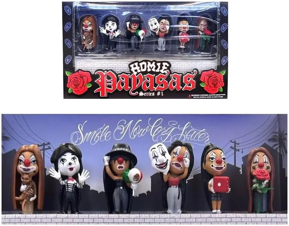 Homie Payasas Series 1, 2-Inch Figures Set of 6 Pieces by Homies 20454BX