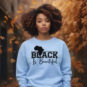 Black Is Beautiful Screen Print Transfer Only – Bold Inspirational Design for T-Shirts