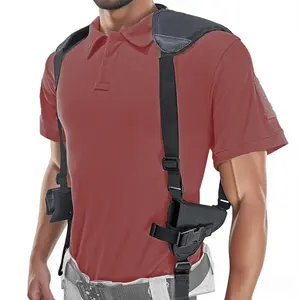 Revolver Shoulder Holster Adjustable Gun Holster with Speedloader Holder for J Frame Snub Nose 2" Revolvers