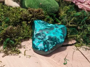 Polished  Botryoidal Malachite Chrysocolla Freeform Chunk Natural Stone Mineral Specimen Healing Crystal Manifestation Prosperity Large