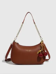 PU Leather Women's Bag, Crocodile Pattern Chain Shoulder Clutch, Y2K Style Handbag, Casual Summer Crossbody Bag, Perfect for Shopping