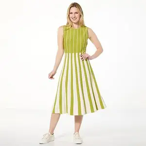 GREY by Jhoan Sebastian Grey Pleated Knit Dress