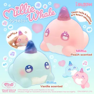 iBloom Squishy Millie Whale Kawaii Soft Scented Slow Rising Stress Relief