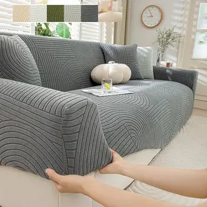 1PC 3D Jacquard Sofa Cover, Washable Sofa Slipcover, Stylish and Comfortable, Antibacterial & Anti-mite, No Lint, No Fading, Easy to Remove and Wash, Pet Scratch Resistant, A Perfect Home Decoration.