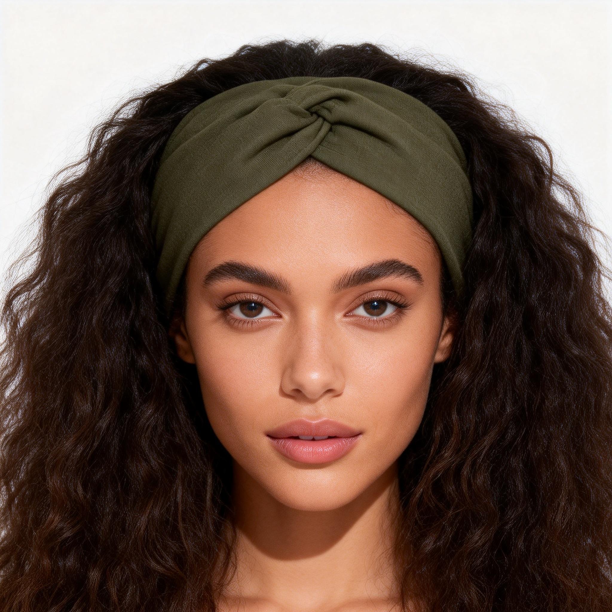 Women's Hairband Set of 4, Wide and Narrow Elastic Boho Headbands, Vintage Style for Sports, Yoga, Makeup, Spa, Fashion Accessory, Workout Headband, Chic Headbands