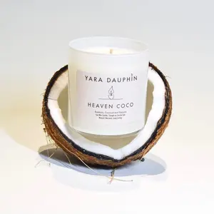 Heaven CoCo Candle Decor Decoration Freshener Bamboo Cozy Light Scent Coconut Scented Aroma Tropical Perfume Ornaments