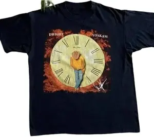 Vintage1993 This Time Tour Dwight Yoakam T-Shirt Classic Black Unisex S-3XL Cotton Menswear Top Fitted