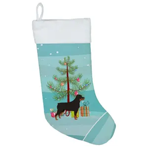 Carolines Treasures  Rottweiler Christmas Tree Christmas Stocking