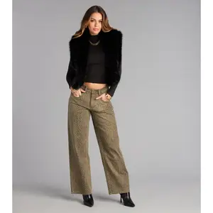 Wild Streak Snake Print Denim Jeans