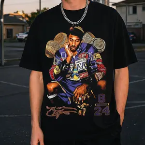 Mamba Forever. Kobe Tribute Tee – Soft Cotton Crew Neck, Basketball Fan Gift, Plus Size S‑5XL