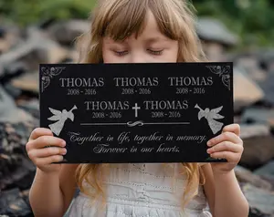 Personalized Pet Memorial Stone | Custom Grave Marker | Engraved Headstone for Cats & Dogs | Outdoor Animal Burial Monument | Pet Tombstone