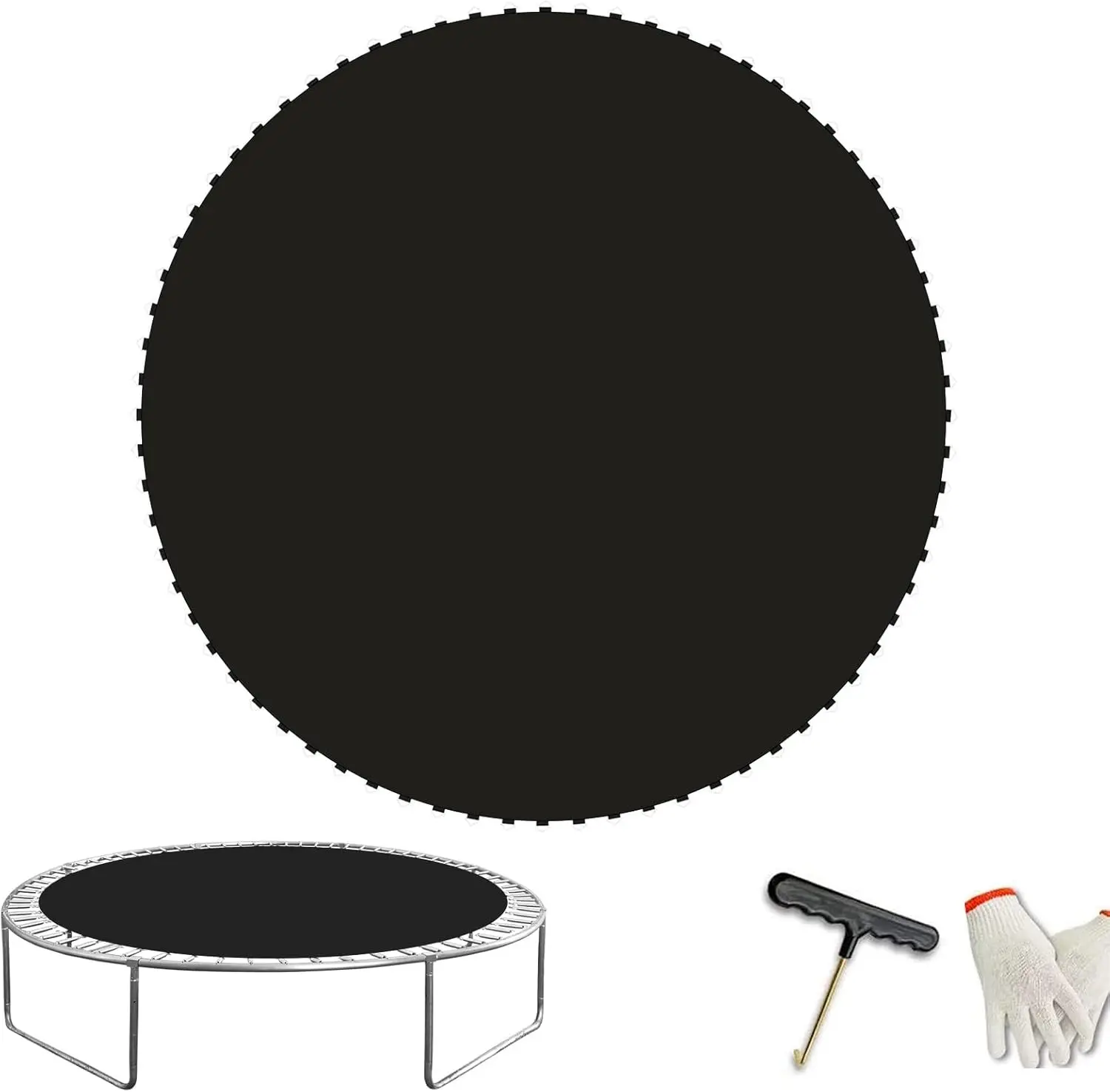 Replacement Trampoline Mat，Heavy-Duty, UV-Resistant & Durable Bounce Pad for 12/14/15ft Round Trampolines - Perfect for Safe & Fun Jumping