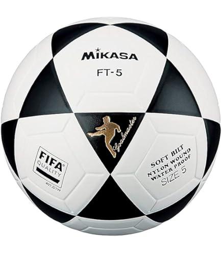 Official Size High Quality Soccer Ball Mikasa FT5 Goal Master Soccer Ball (Black/White, Size 5) Football Outdoor