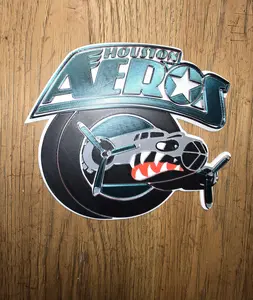 Houston Aeros Sports Logo Wall Art