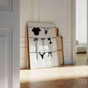 Black And White Wall Art Bow Prints Trendy Coquette Room Decor Girly Wall Prints And Posters Aesthetic (Unframed) Apartment Decor Trendy Art