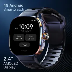 M99 Android Health Smartwatch 4G Nano SIM, 8GB RAM 128GB ROM, 2.16'' AMOLED Display, GPS NFC, Rotating Camera
