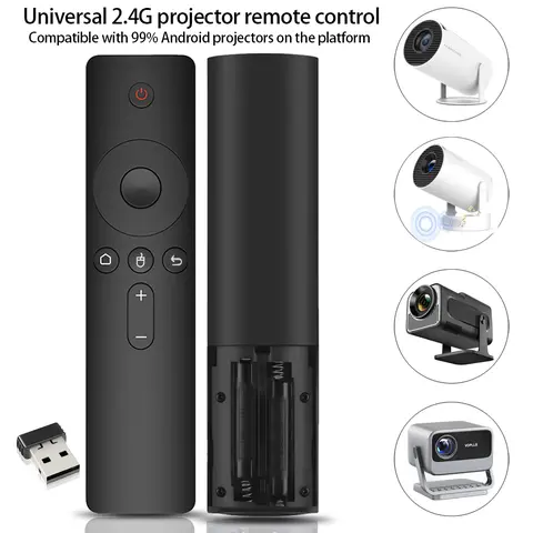 Air Mouse Remote for Projector, 2.4G USB Receiver, 33ft Long Range, Compatible with Most Android Projectors, Plug and Play Upgrade Your Home Theater Setup Projector Remote