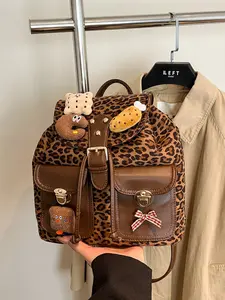 Vintage PU Leather Backpack, Large Capacity Commuter Bag, Stylish Shoulder Bag for Daily Use, Durable and Trendy Design