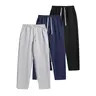 Men's Solid Rivet Design Wide Leg Straight Sweatpants - Soft Comfy Athleisure Streetwear Clothing, Plus Size Male Bottoms for Casual Street Dance & Home Use, Year-Round Wear,sohochic