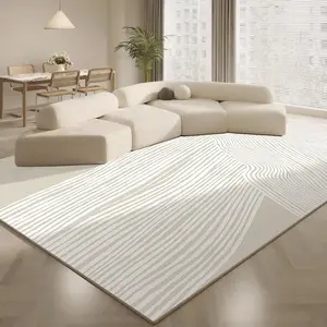 Modern Line Pattern Area Rug, Modern Abstract Rug, 1 Count Non-slip Soft Floor Mat, Decorative Carpet for Home Living Room Bedroom, Home Decor